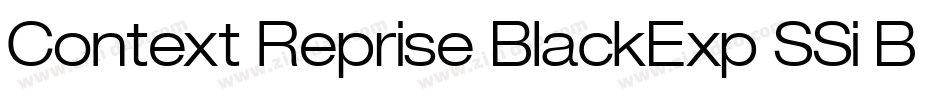 Context Reprise BlackExp SSi Bold字体转换
